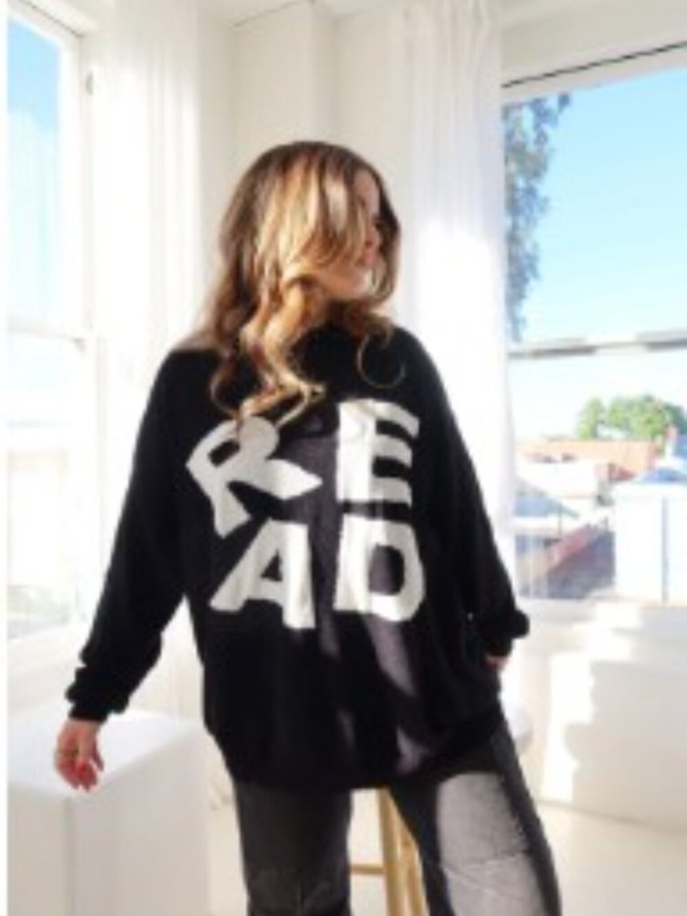 Rebel & Fleur READ Crewneck Sweater
